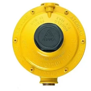 Regulador Gás Aliança Amarelo 12kg/h Estagio Unico